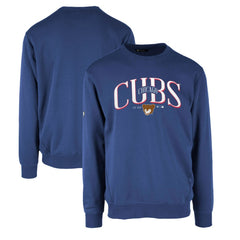 Chicago Cubs Levelwear Zane Cooperstown Collection Retro Spellout Pullover Sweatshirt Lifestyle