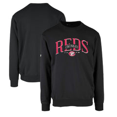 Cincinnati Reds Levelwear Zane Cooperstown Collection Retro Spellout Pullover Sweatshirt Near Me