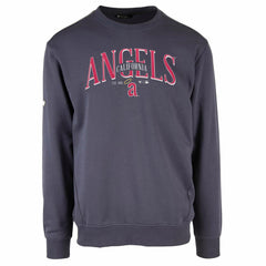 Los Angeles Angels Levelwear Zane Cooperstown Collection Retro Spellout Pullover Sweatshirt Clearance