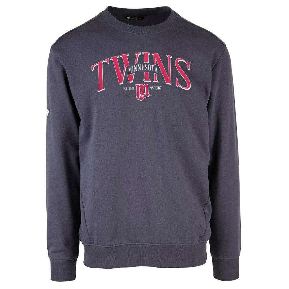 Minnesota Twins Levelwear Zane Cooperstown Collection Retro Spellout Pullover Sweatshirt Online