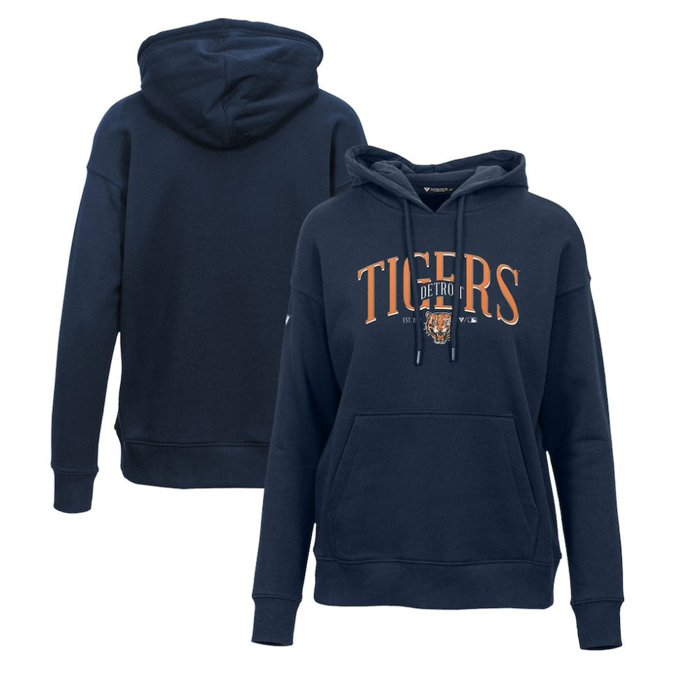 Detroit Tigers Levelwear Women's Adorn Cooperstown Collection Retro Spellout Pullover Hoodie for sale