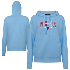 Philadelphia Phillies Levelwear Women's Adorn Cooperstown Collection Retro Spellout Pullover Hoodie Sale