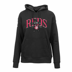 Cincinnati Reds Levelwear Women's Adorn Cooperstown Collection Retro Spellout Pullover Hoodie Near Me