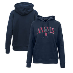 Los Angeles Angels Levelwear Women's Adorn Cooperstown Collection Retro Spellout Pullover Hoodie Sale