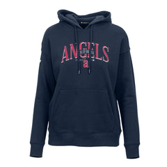 Los Angeles Angels Levelwear Women's Adorn Cooperstown Collection Retro Spellout Pullover Hoodie Sale