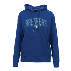 Milwaukee Brewers Levelwear Women's Adorn Cooperstown Collection Retro Spellout Pullover Hoodie Lifestyle