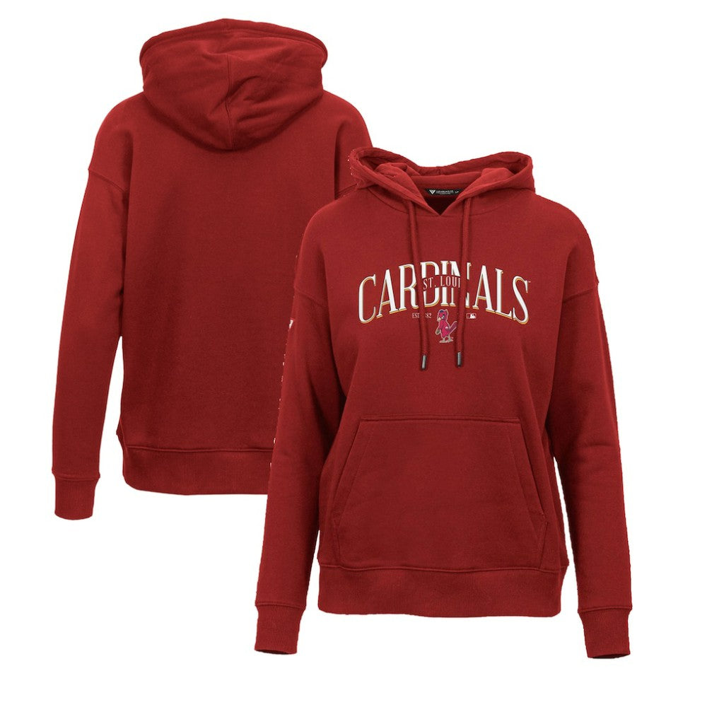 St. Louis Cardinals Levelwear Women's Adorn Cooperstown Collection Retro Spellout Pullover Hoodie Near Me
