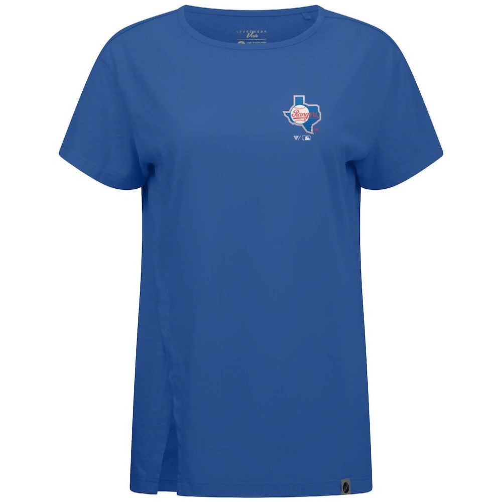 Texas Rangers Levelwear Women's Influx Cooperstown Core Logo T-Shirt Online