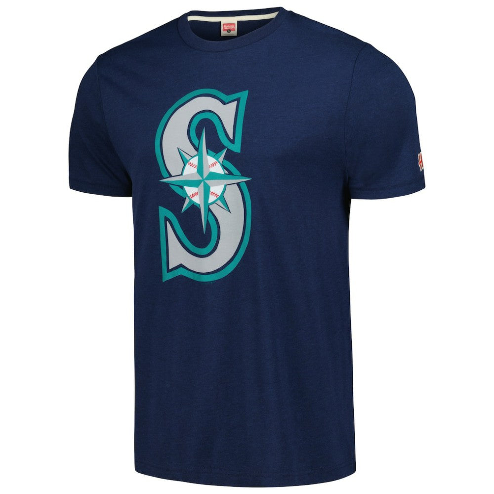 Seattle Mariners Homage Hand-Drawn Logo Tri-Blend T-Shirt Sale