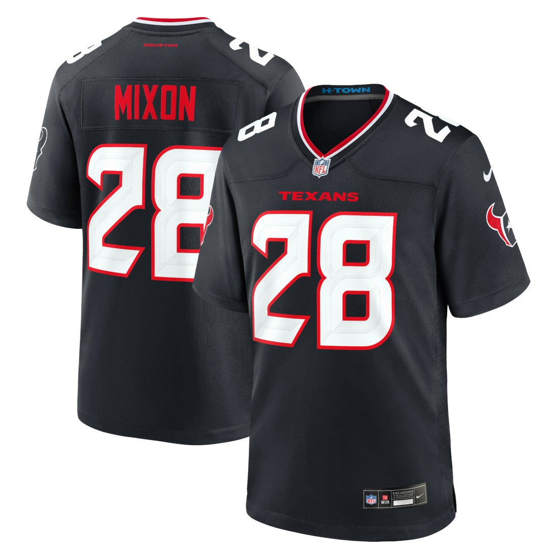Joe Mixon Houston Texans Game Jersey Navy - Nike