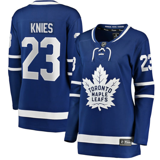 Matthew Knies Toronto Maple Leafs Fanatics Women's Home Breakaway Jersey - Blue | NHL Jerseys