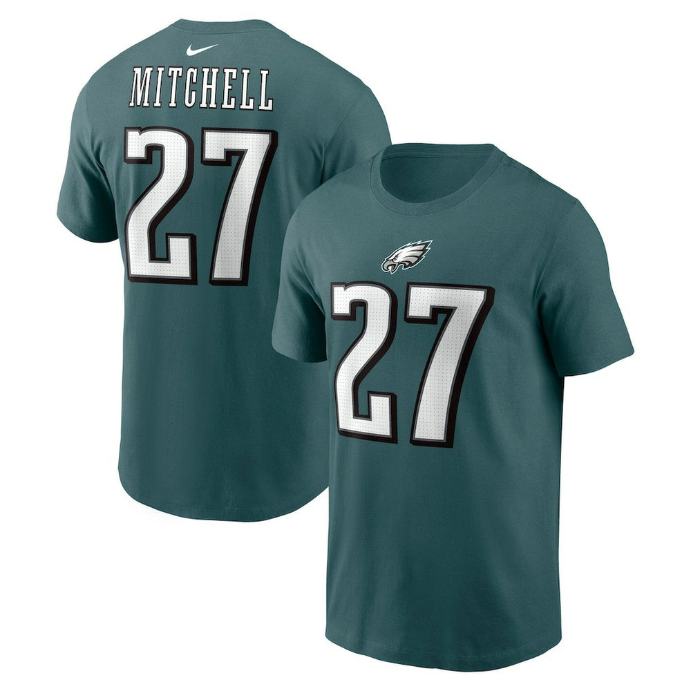 Quinyon Mitchell Philadelphia Eagles Name & Number T-Shirt Green - Nike