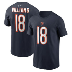 Caleb Williams Chicago Bears Name & Number T-Shirt Navy - Nike