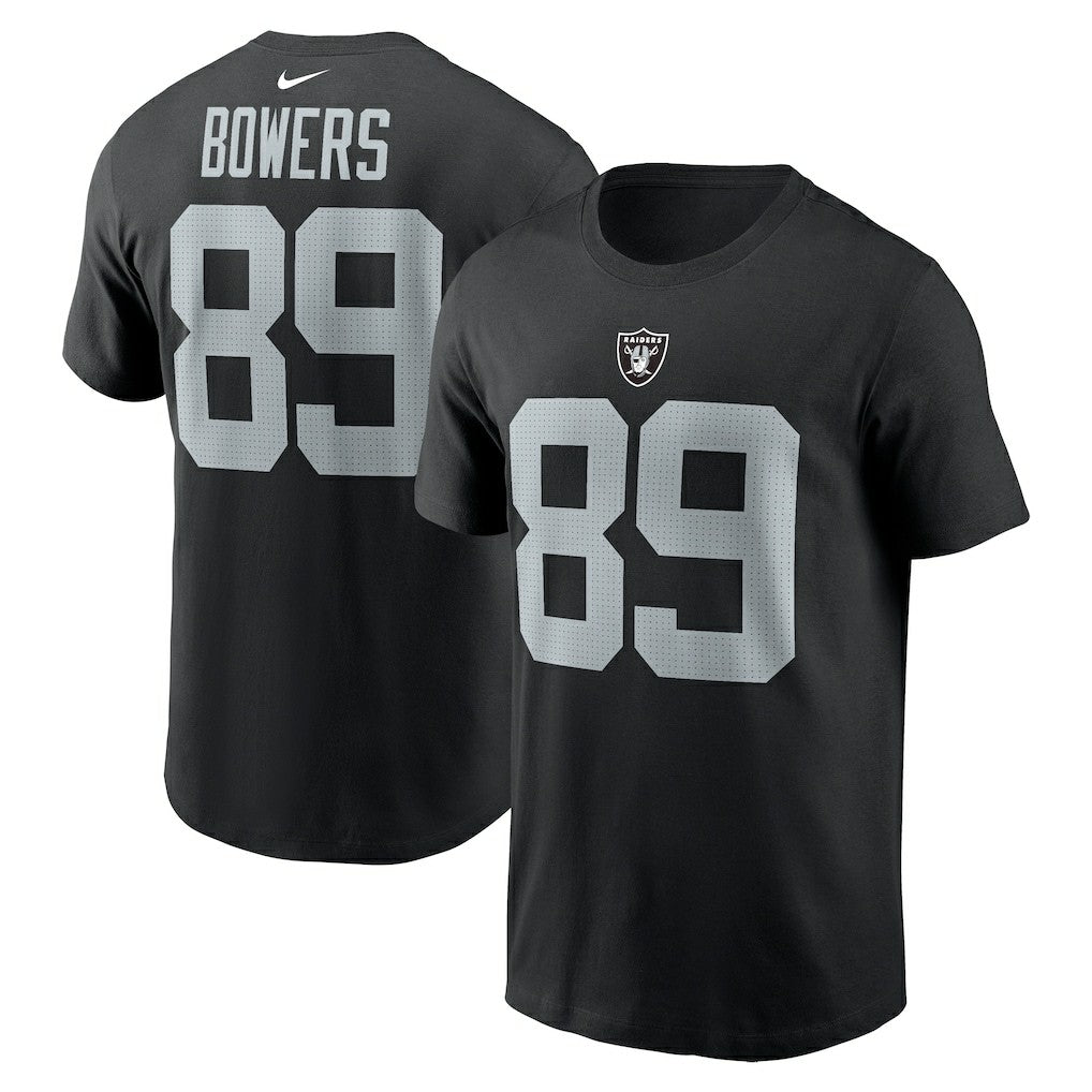 Brock Bowers Las Vegas Raiders Name & Number T-Shirt Black - Nike