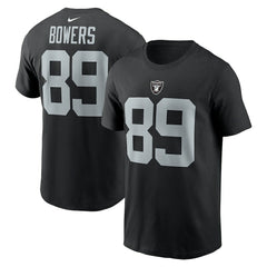 Brock Bowers Las Vegas Raiders Name & Number T-Shirt Black - Nike