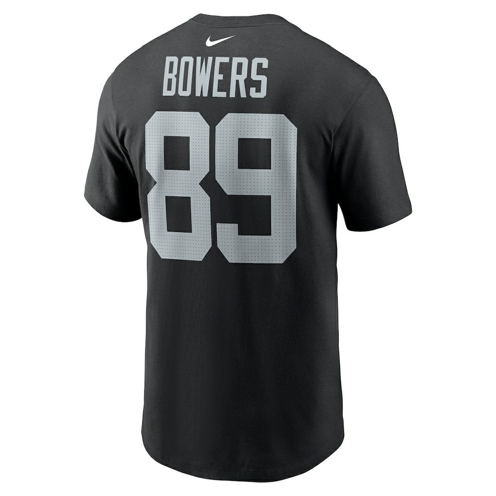 Brock Bowers Las Vegas Raiders Name & Number T-Shirt Black - Nike