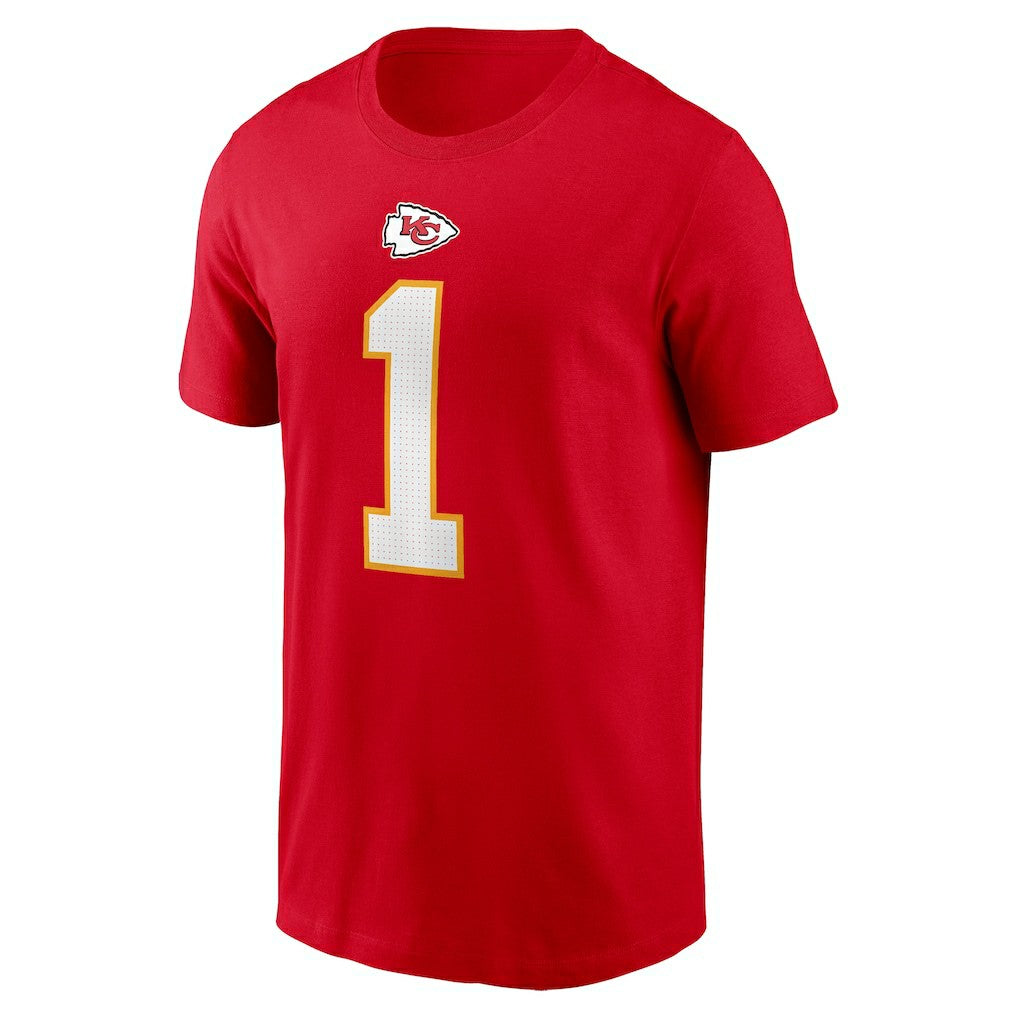 Xavier Worthy Kansas City Chiefs Name & Number T-Shirt Red - Nike