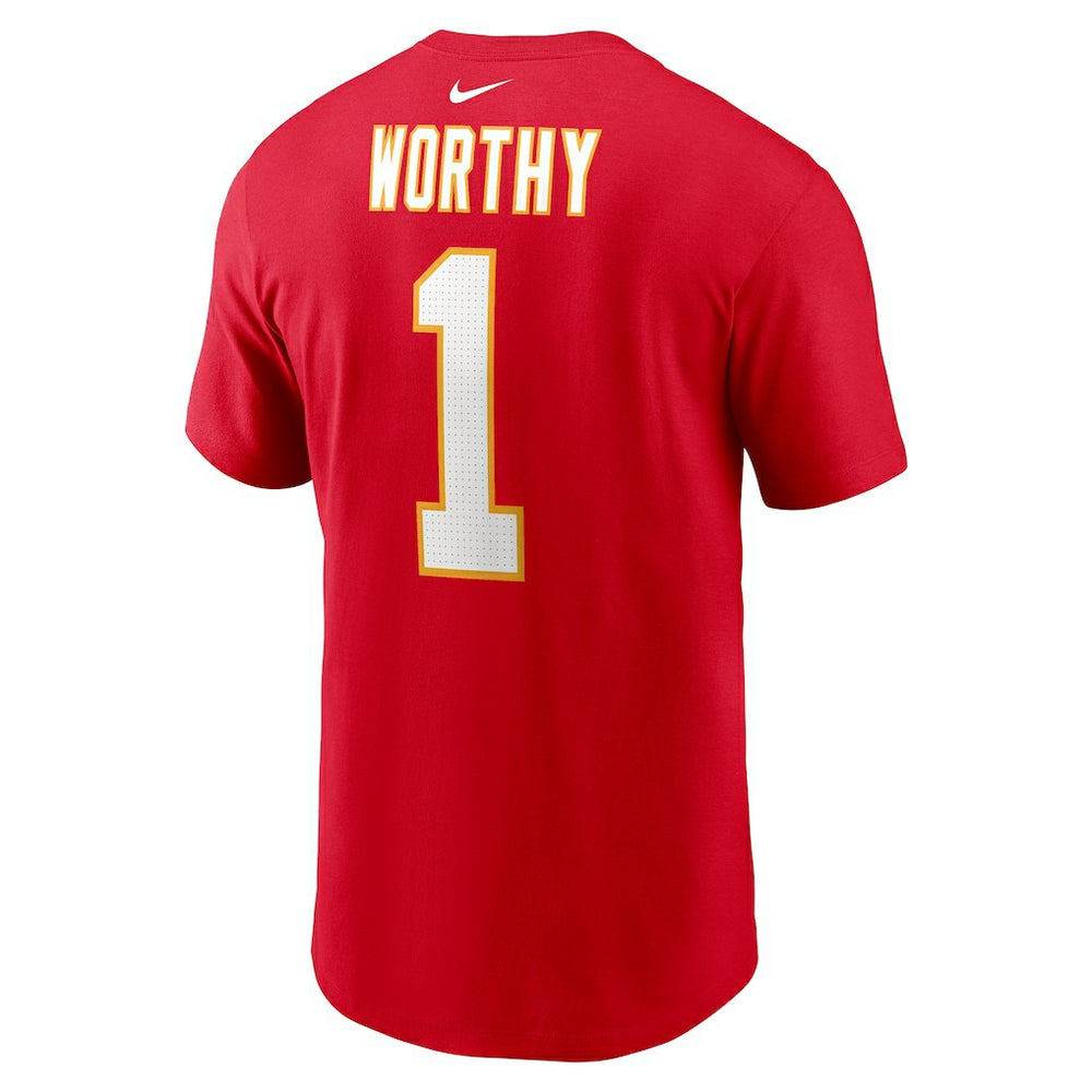 Xavier Worthy Kansas City Chiefs Name & Number T-Shirt Red - Nike