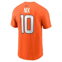 Bo Nix Denver Broncos Name & Number T-Shirt Orange - Nike