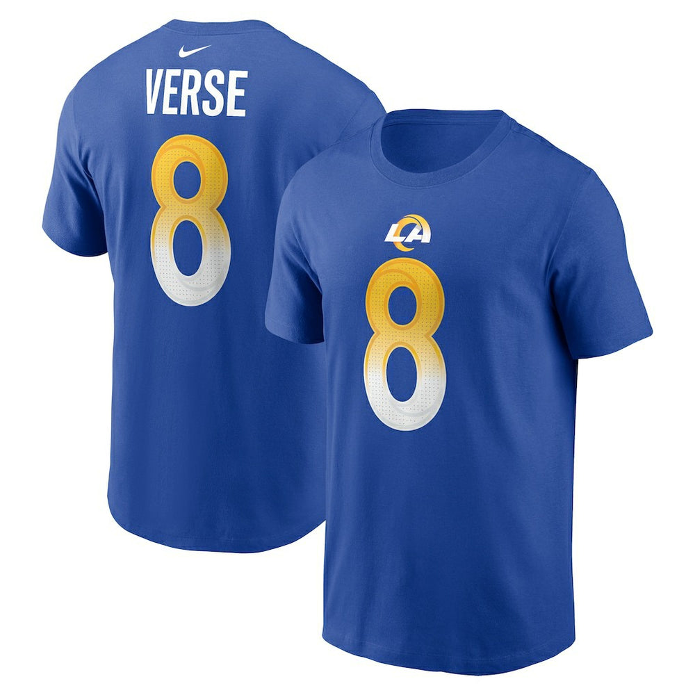 Jared Verse Los Angeles Rams Name & Number T-Shirt Royal - Nike