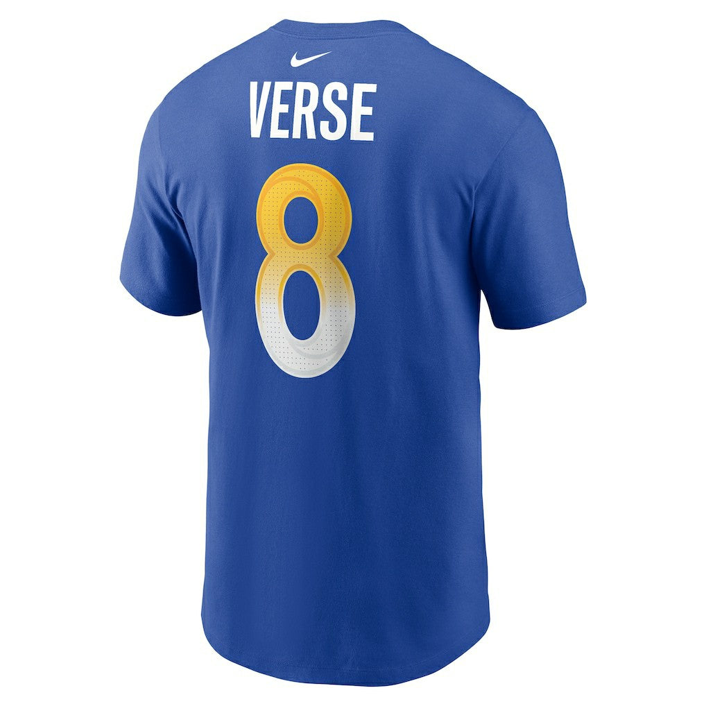 Jared Verse Los Angeles Rams Name & Number T-Shirt Royal - Nike