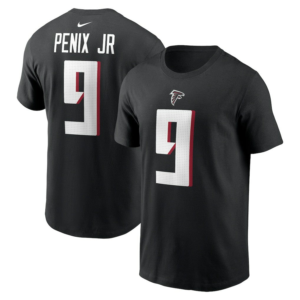 Michael Penix Jr. Atlanta Falcons Name & Number T-Shirt Black - Nike