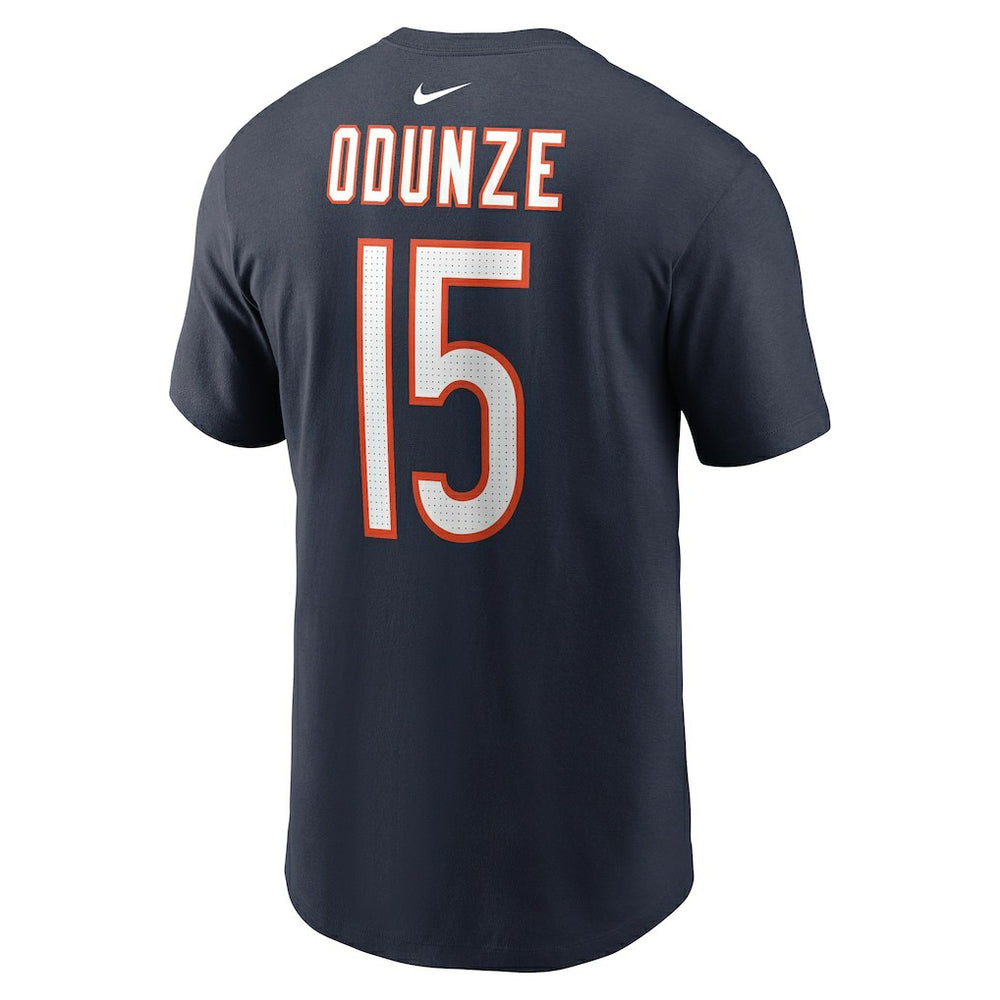 Rome Odunze Chicago Bears Name & Number T-Shirt Navy - Nike