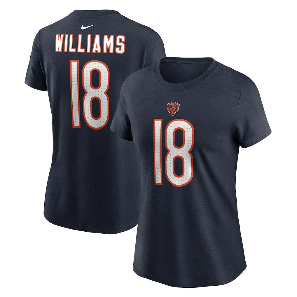 Caleb Williams Chicago Bears Women's Name & Number T-Shirt Navy - Nike