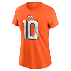 Bo Nix Denver Broncos Women's Name & Number T-Shirt Orange - Nike