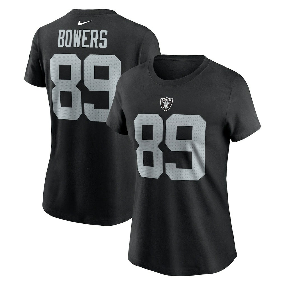 Brock Bowers Las Vegas Raiders Women's Player Name & Number T-Shirt Black - Nike