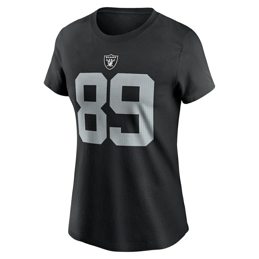 Brock Bowers Las Vegas Raiders Women's Player Name & Number T-Shirt Black - Nike