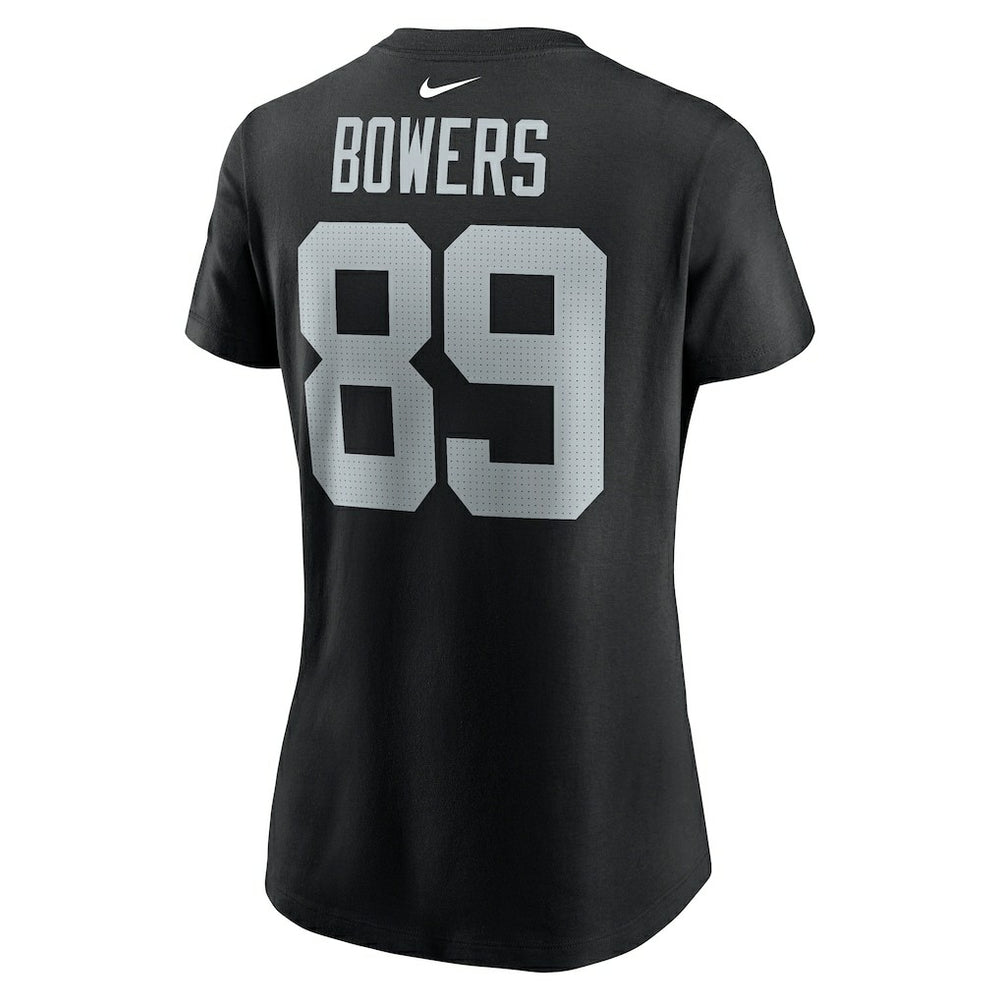 Brock Bowers Las Vegas Raiders Women's Player Name & Number T-Shirt Black - Nike