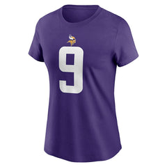 J.J. McCarthy Minnesota Vikings Women's Name & Number T-Shirt Purple - Nike