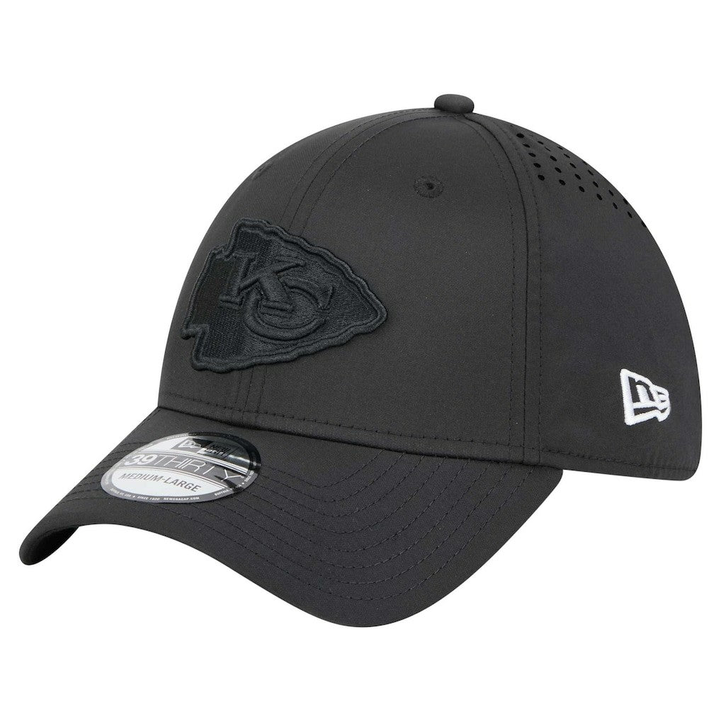 Kansas City Chiefs New Era Hydro 39THIRTY Flex Hat Black - NFL
