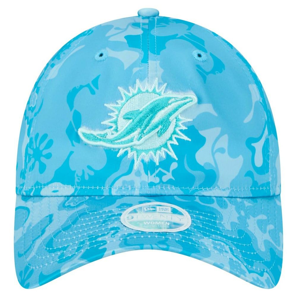 Miami Dolphins New Era Women's Trippy 9TWENTY Adjustable Hat Aqua - NFL