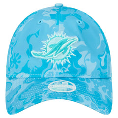 Miami Dolphins New Era Women's Trippy 9TWENTY Adjustable Hat Aqua - NFL