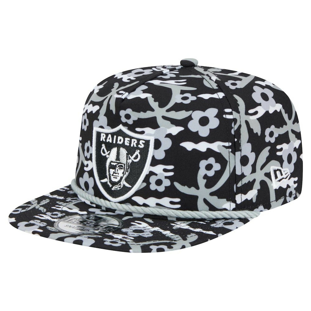 Las Vegas Raiders New Era Wakey Wakey Golfer Snapback Hat Black - NFL