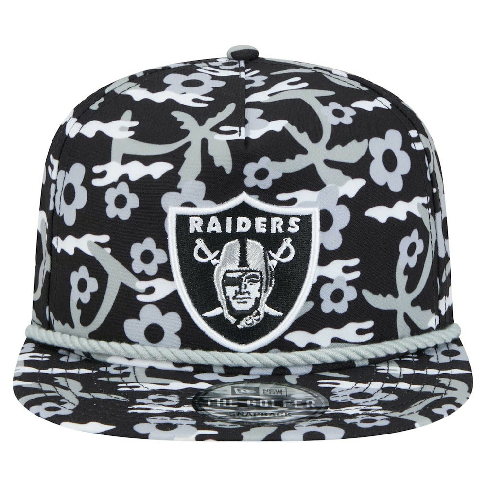 Las Vegas Raiders New Era Wakey Wakey Golfer Snapback Hat Black - NFL