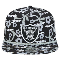 Las Vegas Raiders New Era Wakey Wakey Golfer Snapback Hat Black - NFL