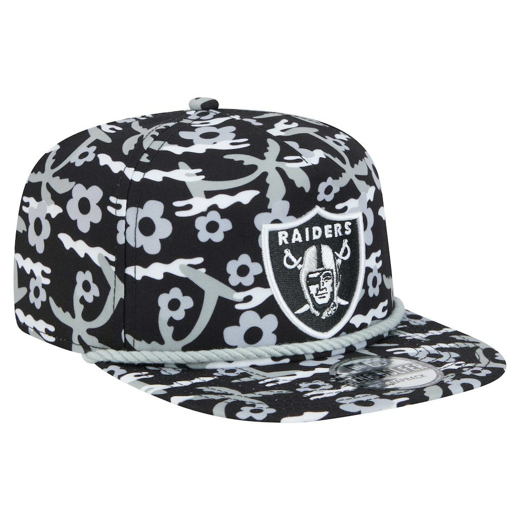 Las Vegas Raiders New Era Wakey Wakey Golfer Snapback Hat Black - NFL