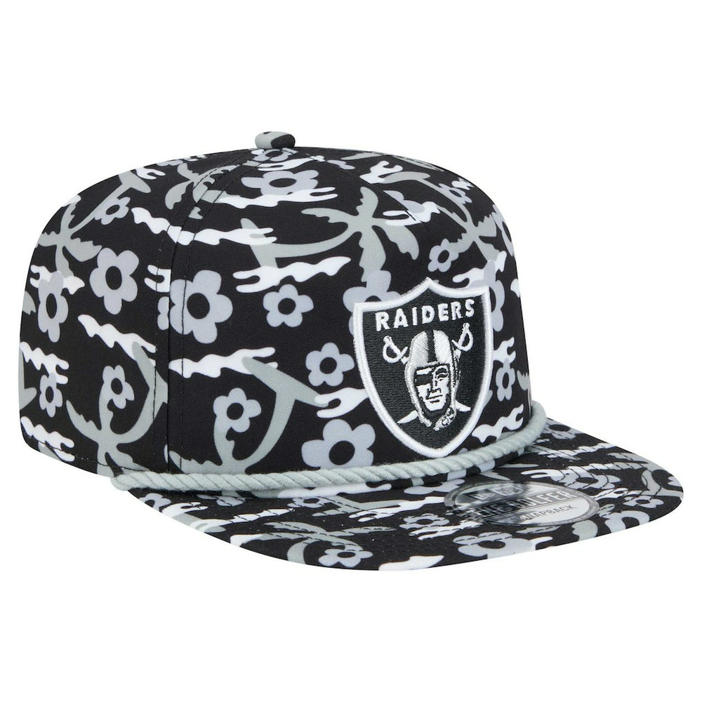 Las Vegas Raiders New Era Wakey Wakey Golfer Snapback Hat Black - NFL