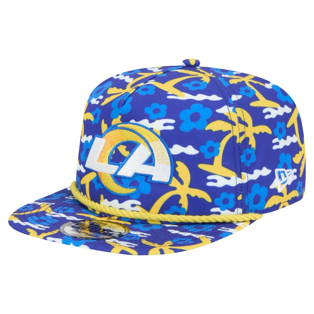 Los Angeles Rams New Era Wakey Wakey Golfer Snapback Hat Royal - NFL