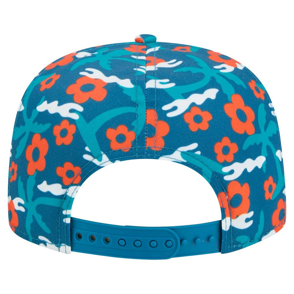Miami Dolphins New Era Wakey Wakey Golfer Snapback Hat Aqua - NFL