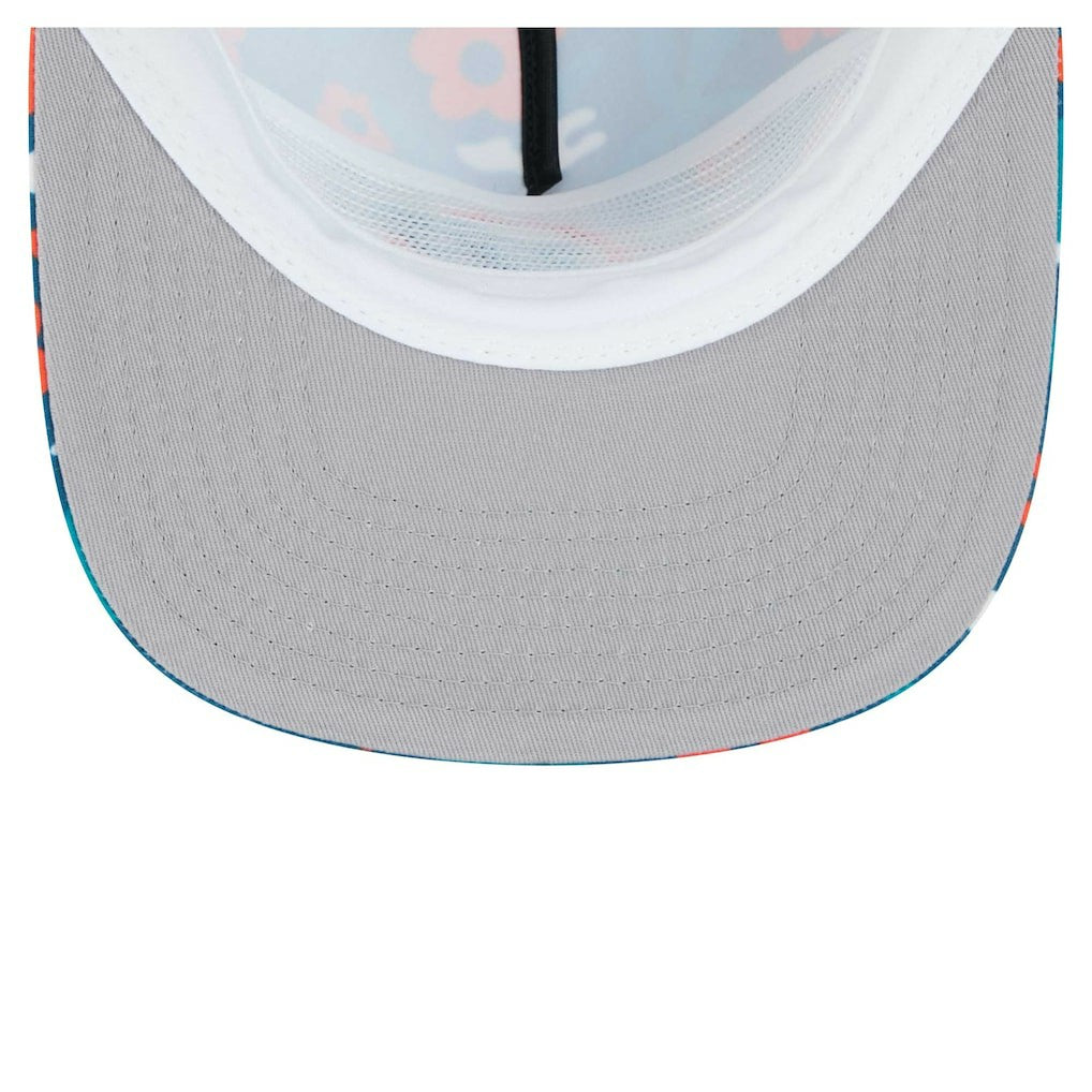 Miami Dolphins New Era Wakey Wakey Golfer Snapback Hat Aqua - NFL