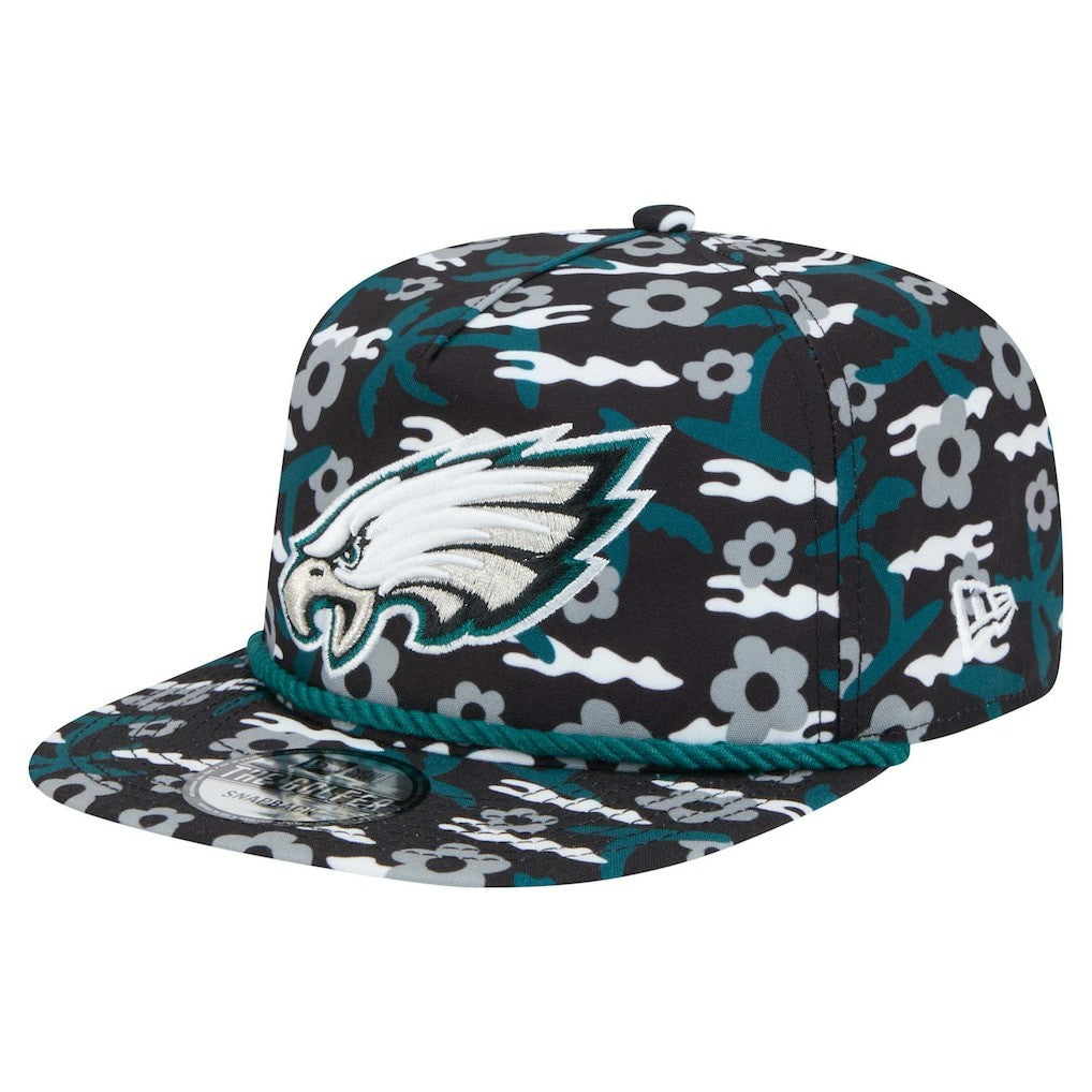 Philadelphia Eagles New Era Wakey Wakey Golfer Snapback Hat Black - NFL