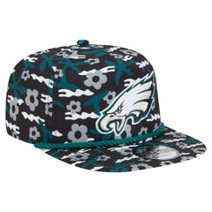 Philadelphia Eagles New Era Wakey Wakey Golfer Snapback Hat Black - NFL