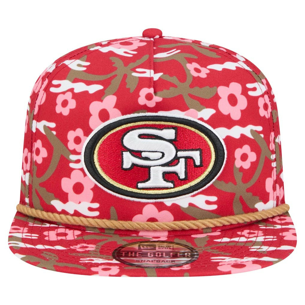 San Francisco 49ers New Era Wakey Wakey Golfer Snapback Hat Scarlet - NFL