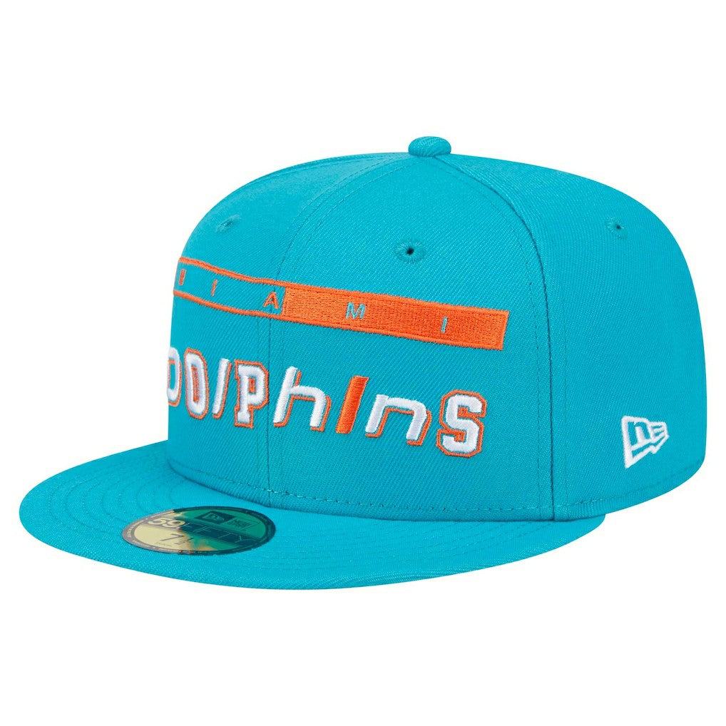 Miami Dolphins New Era Ransom 59FIFTY Fitted Hat Aqua - NFL