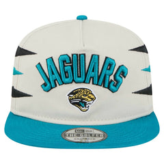 Jacksonville Jaguars New Era Athletic Golfer Snapback Hat Stone/Teal - NFL
