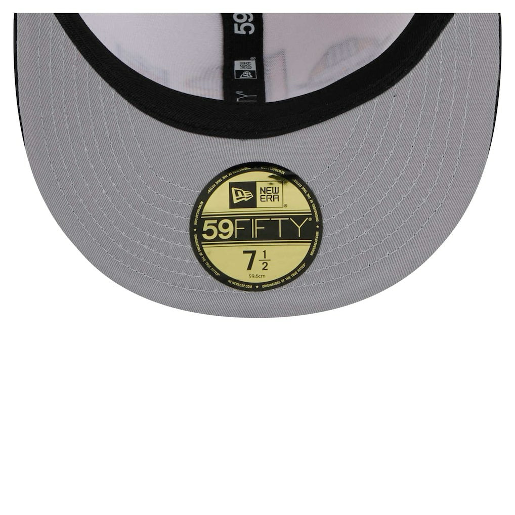 Pittsburgh Steelers New Era Corduroy 59FIFTY Fitted Hat Cream/Black - NFL
